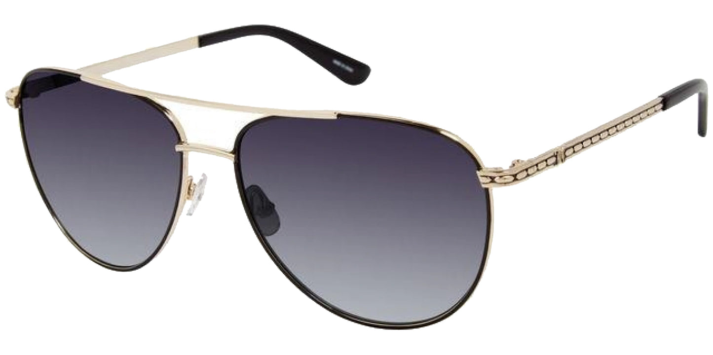 title:Juicy Couture Women's 59mm Black Sunglasses JU621GS-0807-9O;color:Black frame, Dark Grey lens