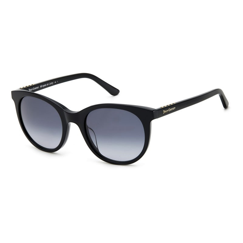 title:Juicy Couture Women's 53mm Black Sunglasses JU622GS-0807-9O;color:Black frame, Dark Grey lens