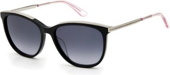 title:Juicy Couture Women's 55mm Black Sunglasses JU615S-0807-9O;color:Black frame, Dark Grey lens