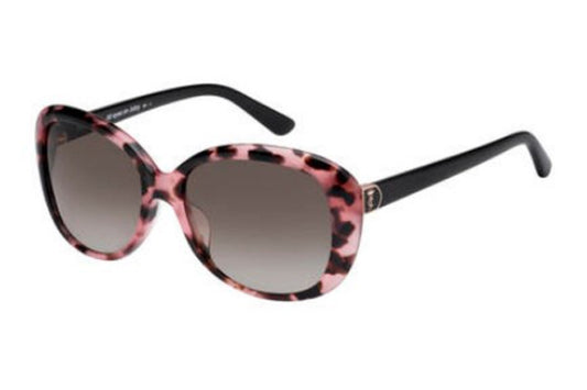 title:Juicy Couture Women's 53mm Havana Black Sunglasses JU598S-0581-HA;color:Havana Black frame, Brown lens