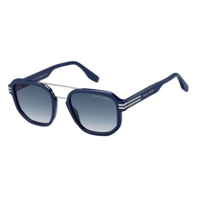 title:Marc Jacobs Men's 53mm Blue Sunglasses MARC588S-0PJP-08;color:Blue frame, Dark Blue lens