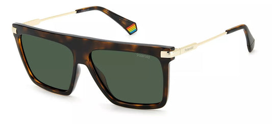 title:Polaroid Men's 58mm Brown Polarized Sunglasses PLD6179S-0086-UC;color:Brown frame, Green lens