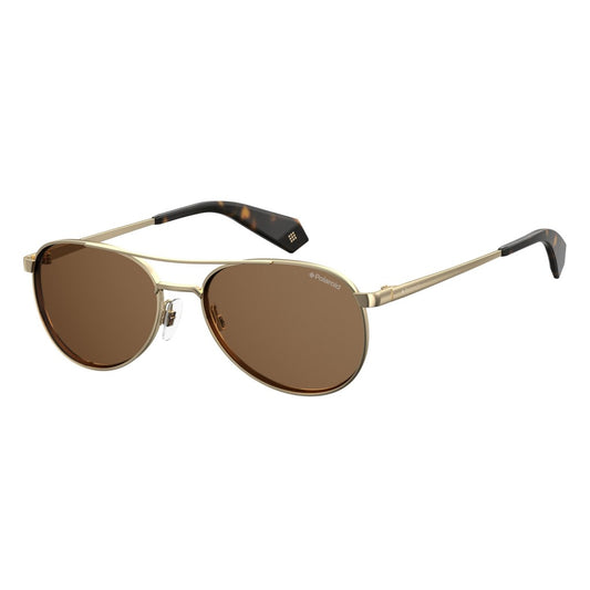 title:Polaroid Women's 56mm Gold Polarized Sunglasses PLD6070SX-0J5G-SP;color:Gold frame, Bronze lens