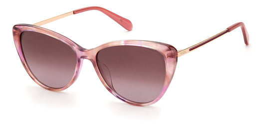 title:Fossil Women's 54mm Raspberry Sunglasses FOS2114GS-0JMJ-3X;color:Raspberry frame, Pink lens