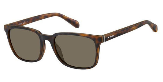 title:Fossil Women's 54mm Havana Sunglasses FOS3106GS-0N9P-70;color:Havana frame, Brown lens