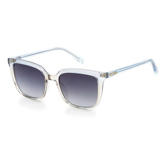 title:Fossil Women's 53mm Blue Sunglasses FOS3112GS-0PJP-9O;color:Blue frame, Dark Grey lens