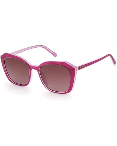 title:Fossil Women's 54mm Raspberry Sunglasses FOS3116S-0JMJ-3X;color:Raspberry frame, Pink lens