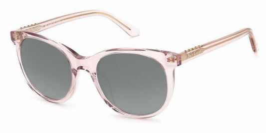 title:Juicy Couture Women's 53mm Crystal Nude Sunglasses JU622GS-022C-HA;color:Crystal Nude frame, Brown lens