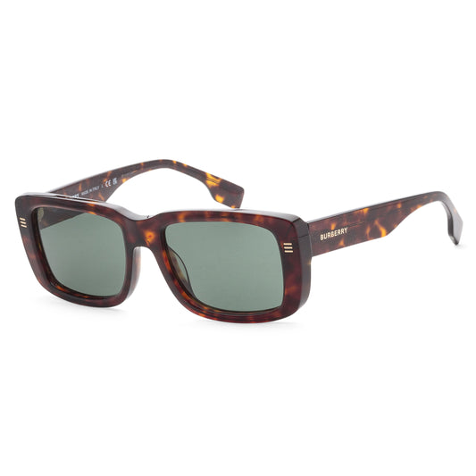 title:Burberry Men's 55mm Dark Havana Sunglasses BE4376U-300271-55;color:Dark Havana frame, Dark Green lens