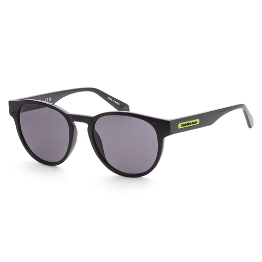 title:Calvin Klein Unisex 53mm Black Sunglasses CKJ22609S-001;color:Black frame, Blue lens