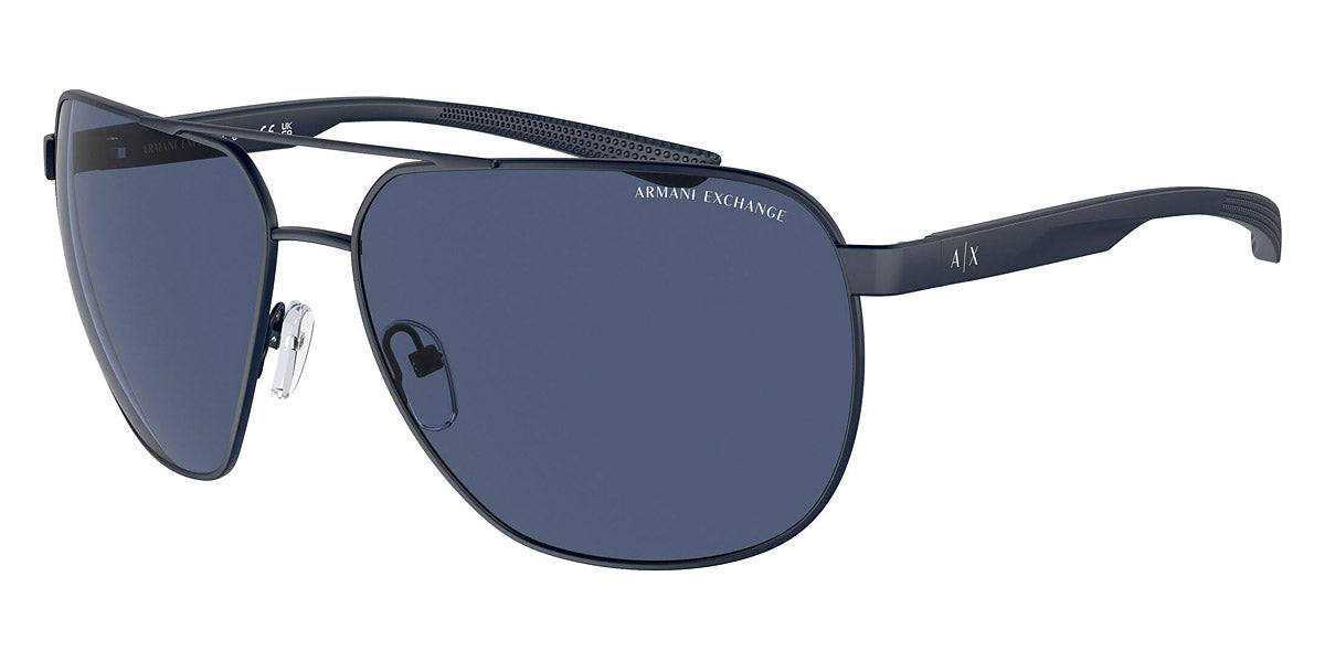 title:Armani Exchange Men's 63mm Matte Blue Sunglasses AX2047S-609980-63;color:Matte Blue