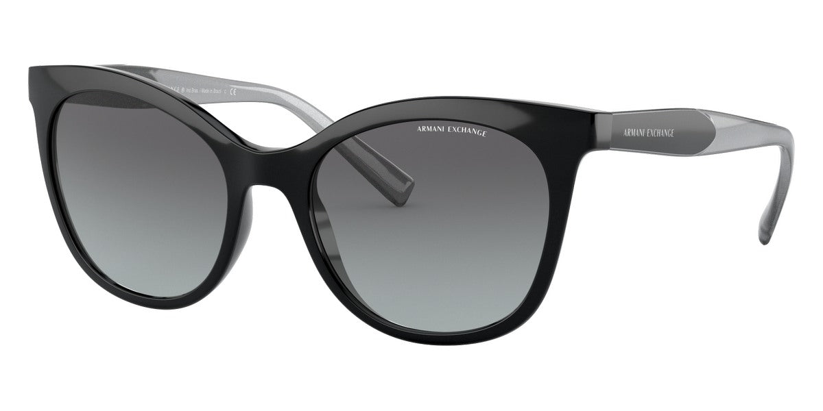 title:Armani Exchange Women's 54mm Shiny Black Sunglasses AX4094S-81588G-54;color:Shiny Black