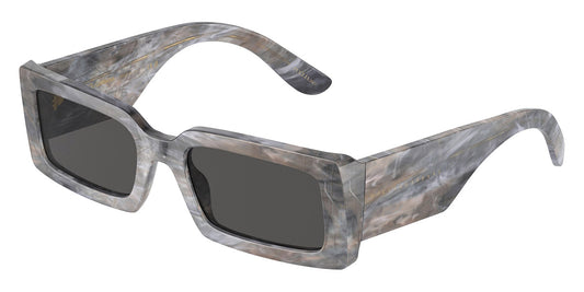 title:Dolce & Gabbana Women's 53mm Grey Marble Sunglasses DG4416-342887-53;color:Grey Marble frame, Dark Grey lens