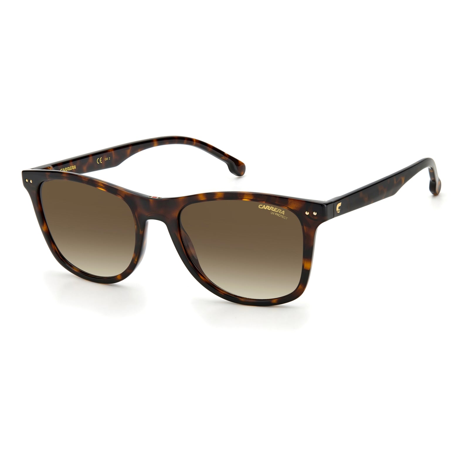 title:Carrera Unisex 51mm Square Sunglasses CA2022TS-0086-HA;color:Havana frame, Grey Gradient lens