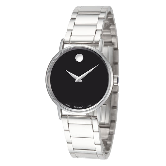 title:Movado Women's Classic Museum 28 mm Quartz Watch 0607234;color:Silver