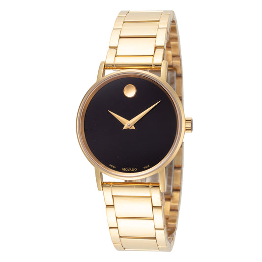 title:Movado Women's Classic Museum 28 mm Quartz Watch 0607237;color:Gold