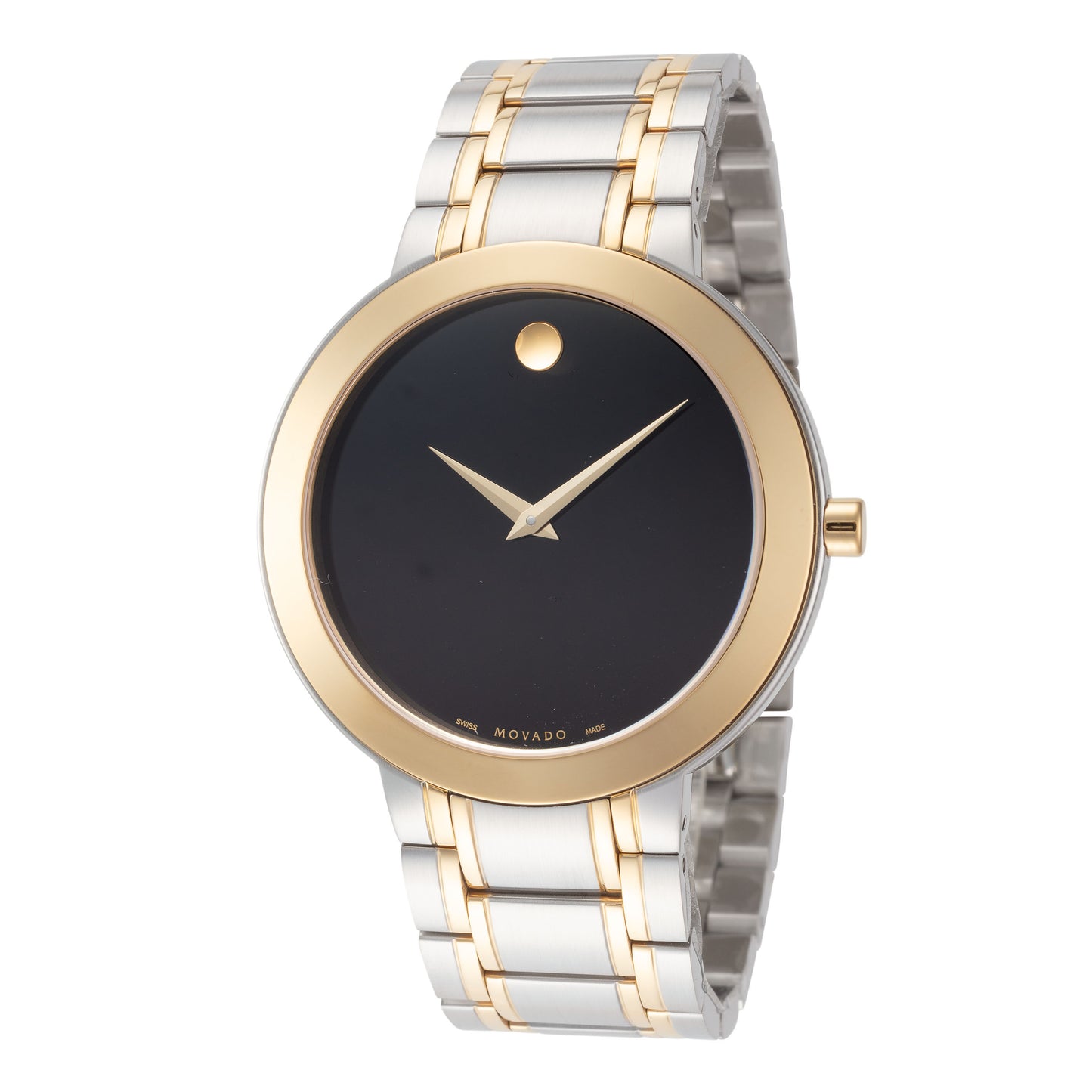 title:Movado Men's Stiri 40 mm Quartz Watch 0607278;color:Silver and Gold