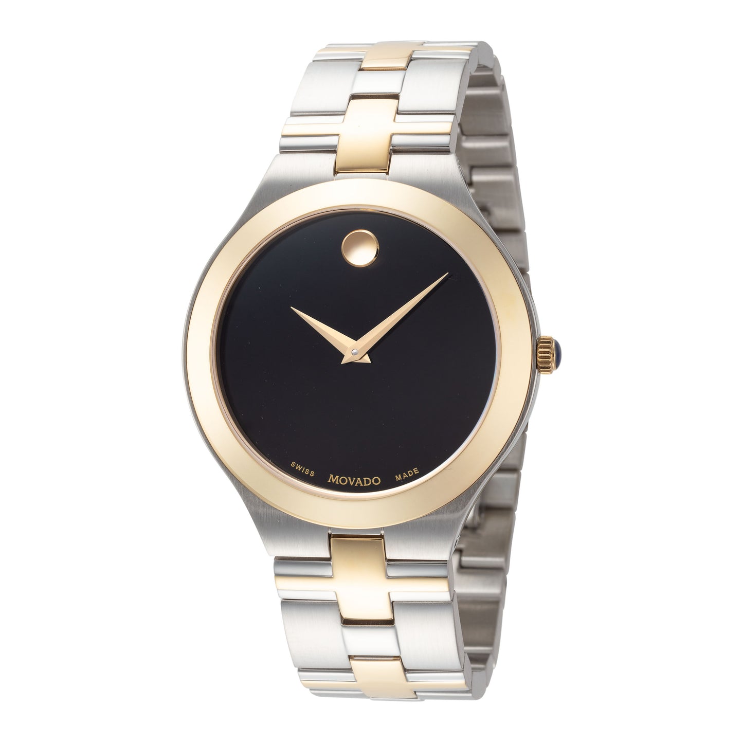 title:Movado Women's Juro 38 mm Quartz Watch 0607443;color:Silver and Gold