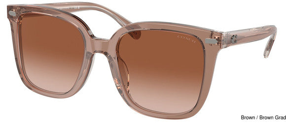 title:Coach Women's 54mm Brown Sunglasses HC8381U-577913-54;color:Brown frame, Brown Gradient lens