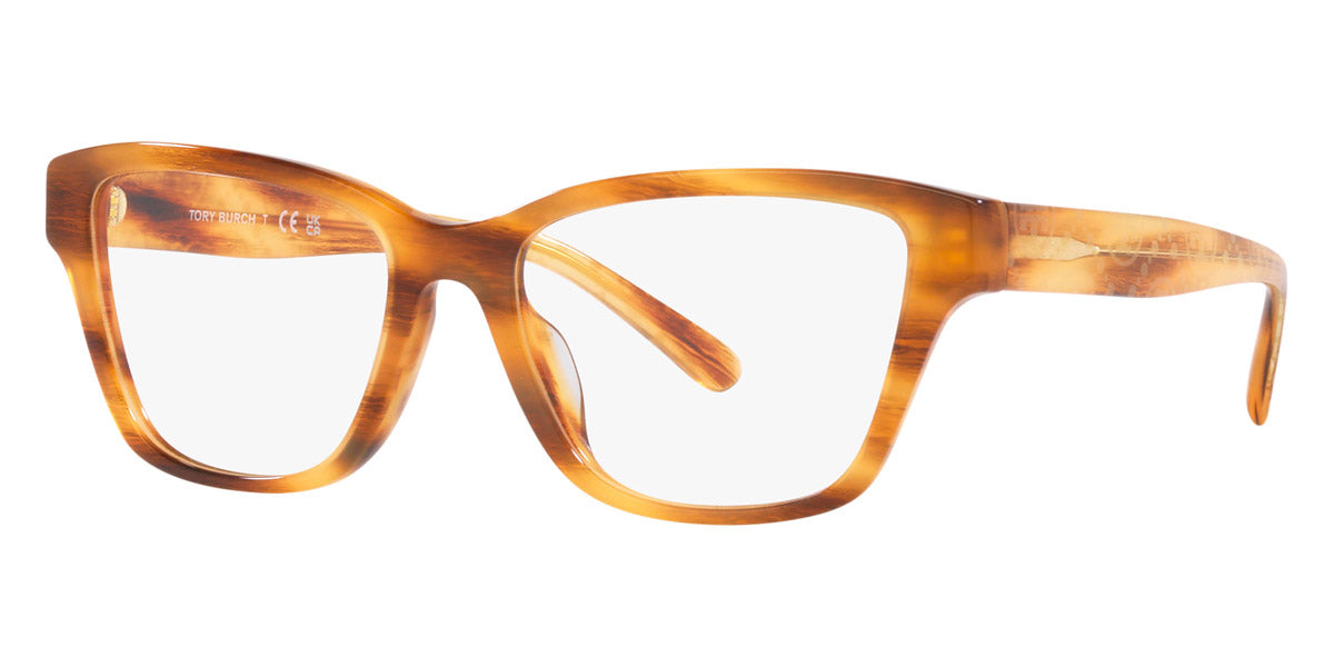 title:Tory Burch Women's 51mm Honey Wood Opticals TY2131U-1926-51;color:Honey Wood frame, Demo Lens