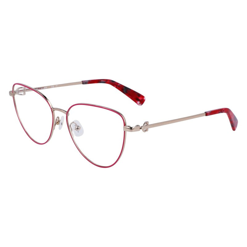 title:Longchamp Women's 54mm Rose Gold Red Opticals LO2158-718;color:Rose Gold Red frame, Demo lens