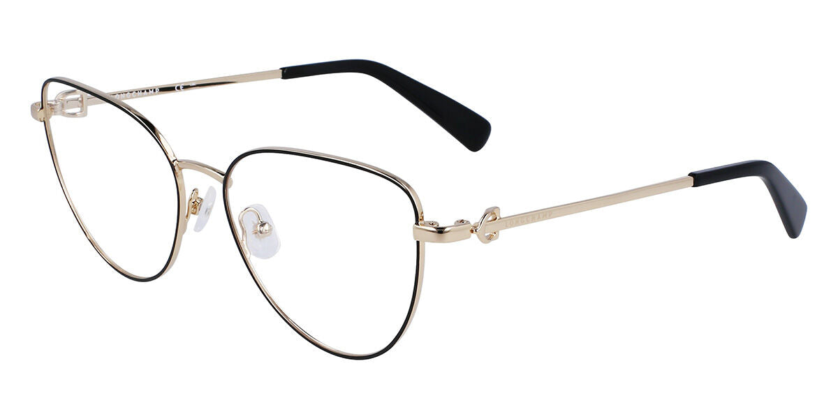 title:Longchamp Women's 54mm Black Gold Opticals LO2158-728;color:Black Gold frame, Demo lens