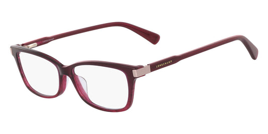 title:Longchamp Women's 53mm Wine Opticals LO2632-602;color:Wine frame, Demo lens