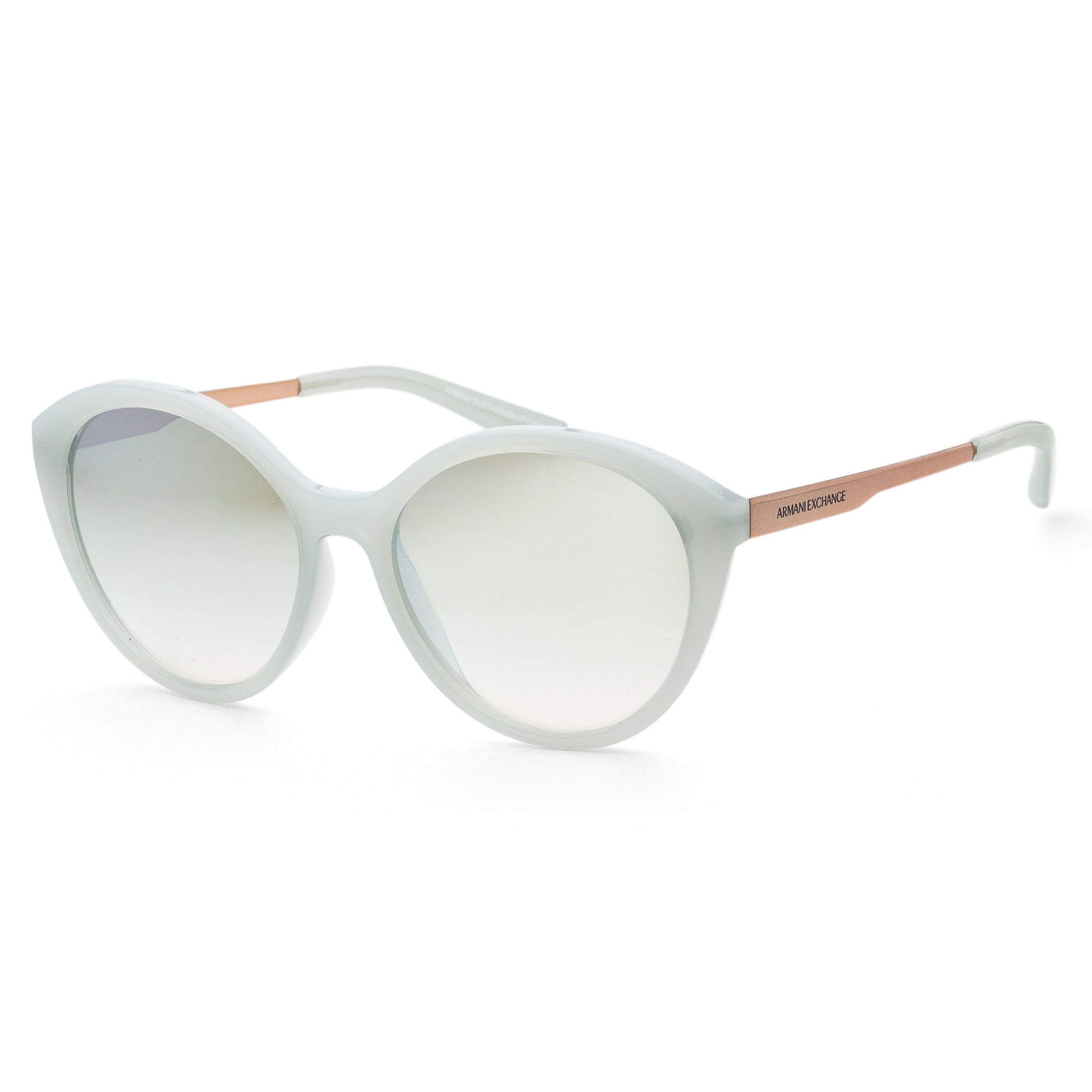 title:Armani Exchange Women's 55mm Shiny Opaline Azure Sunglasses AX4134S-8160W0-55;color:Shiny Opaline Azure