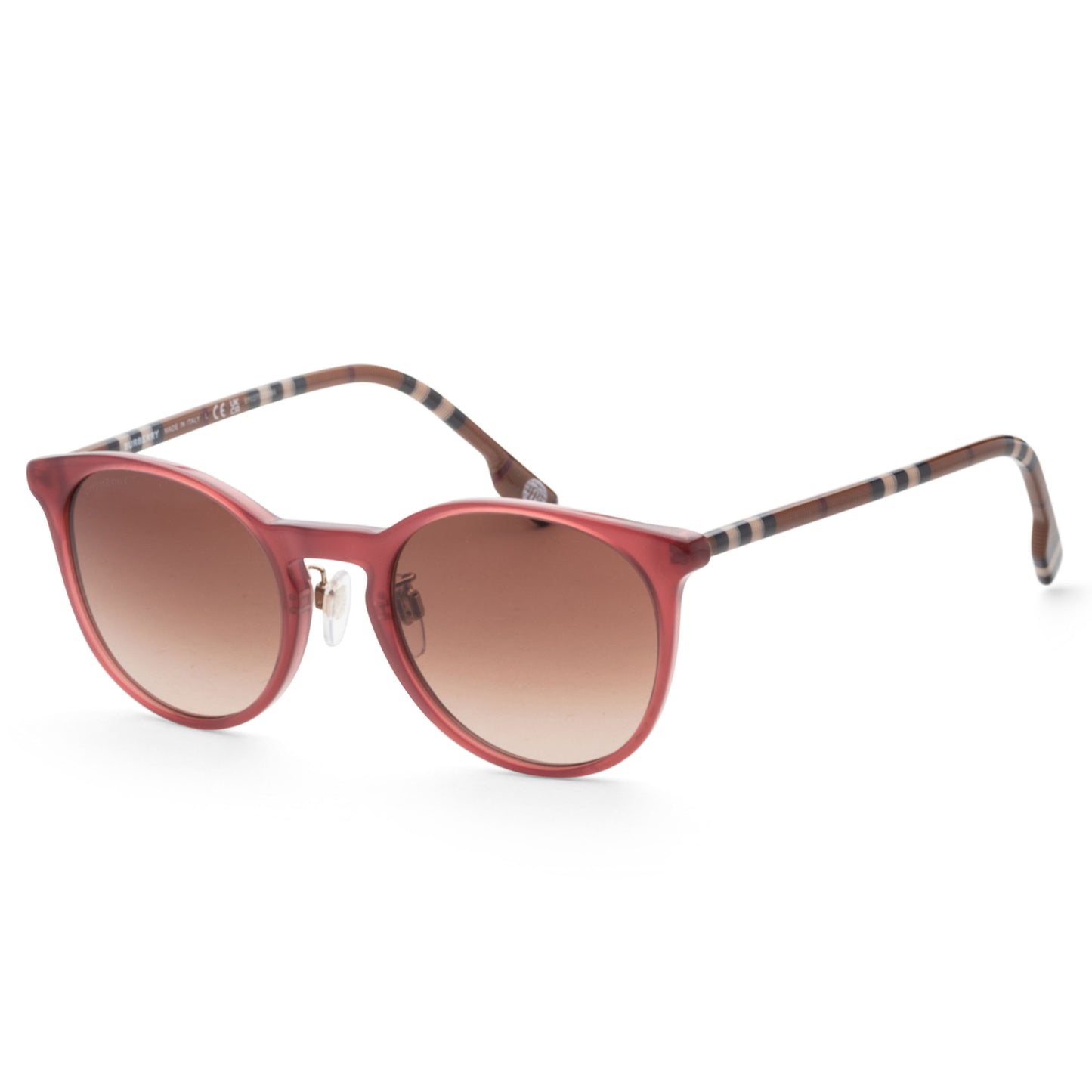 title:Burberry Women's 51mm Bordeaux Sunglasses BE4380D-401813-51;color:Bordeaux frame, Brown Gradient lens