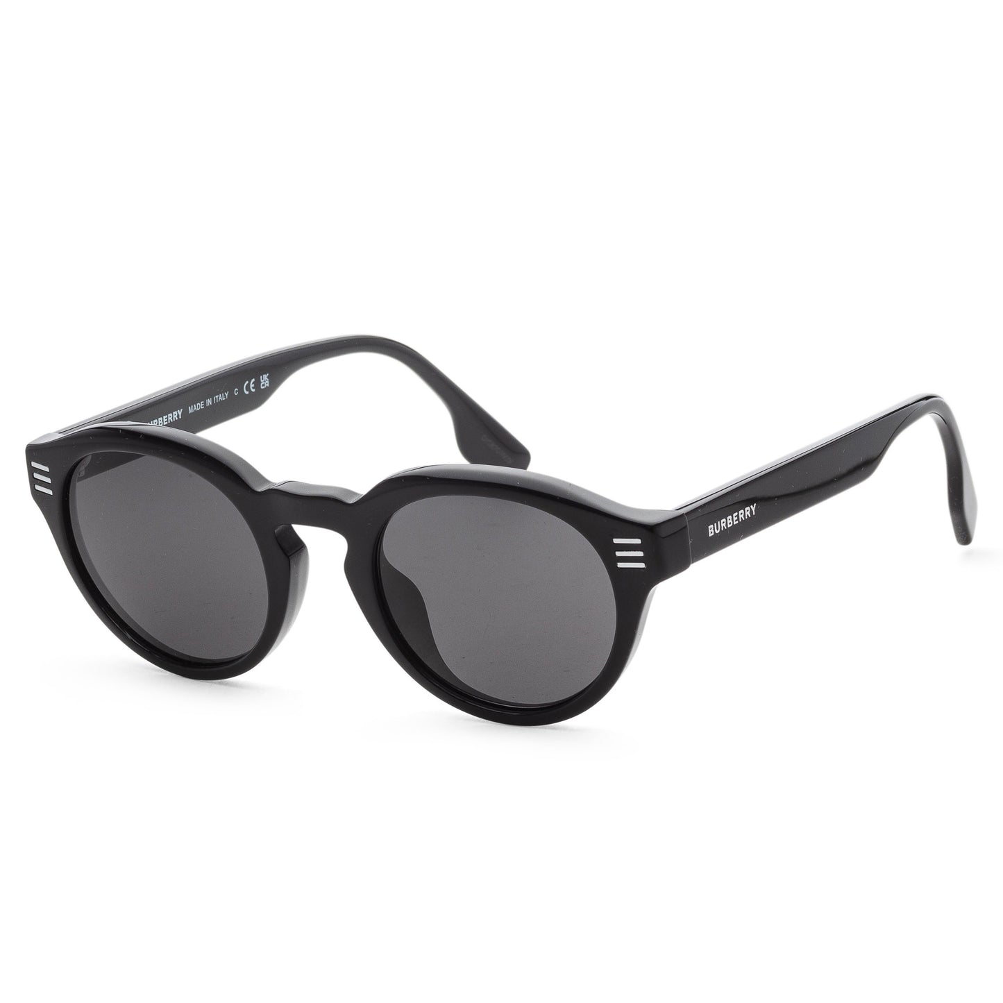 title:Burberry Men's 50mm Black Sunglasses BE4404F-300187-50;color:Black frame, Dark Grey lens