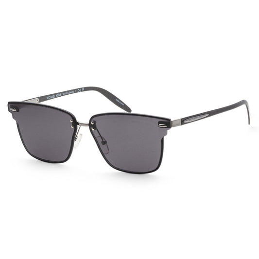 title:Michael Kors Women's Berlin 66mm Black Windsor Rim Sunglasses MK1051J-100587-66;color:Black Windsor Rim frame, Dark Grey Solid lens