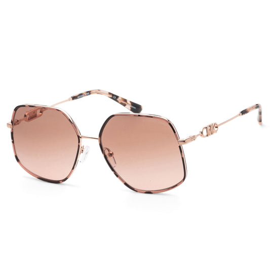 title:Michael Kors Women's 59mm Rose Gold / Pink Tortoise Sunglasses MK1127J-110813-59;color:Rose Gold / Pink Tortoise frame, Brown Pink Gradient lens