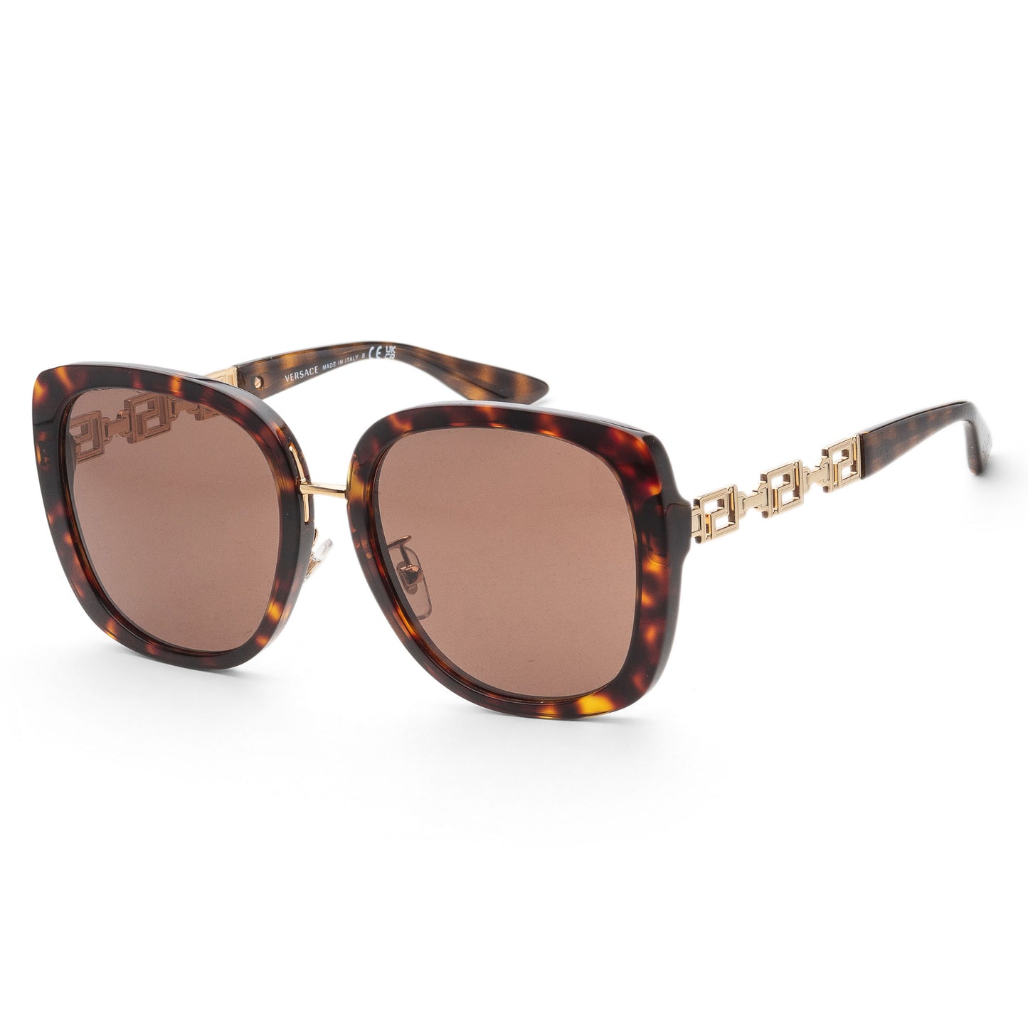 title:Versace Women's 56mm Havana Sunglasses VE4407D-108-73-56;color:Havana