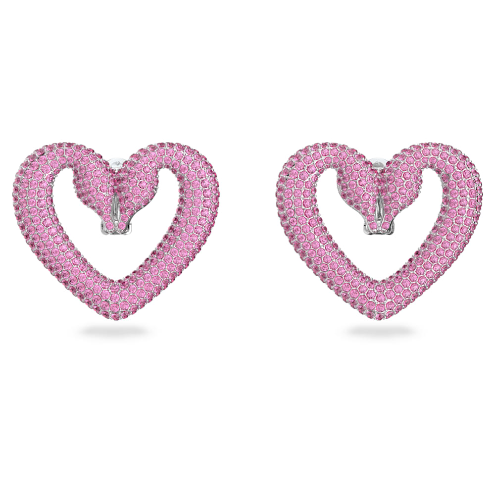 title:Swarovski Una Women's Pink Crystal Rhodium-Plated Earrings 5631171;color:Pink