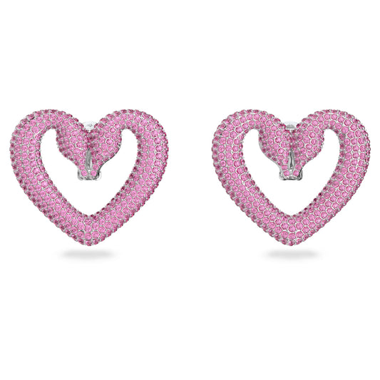 title:Swarovski Una Women's Pink Crystal Rhodium-Plated Earrings 5631171;color:Pink