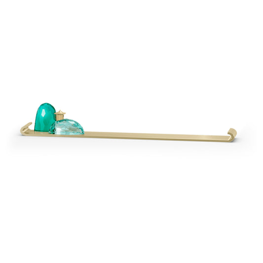 title:Swarovski Among Blue Mountains Green Crystal Incense Holder 5557821;color:Green