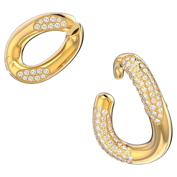 title:Swarovski Dextera Women's White Crystal Gold-tone plated Earrings 5615734;color:White