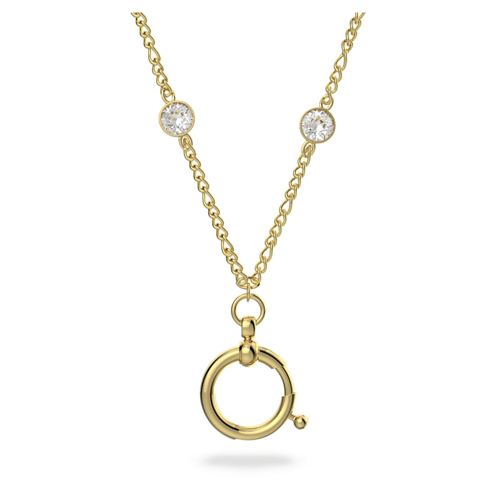 title:Swarovski Curiosa Women's White Crystal Gold-tone plated Necklace 5629491;color:White