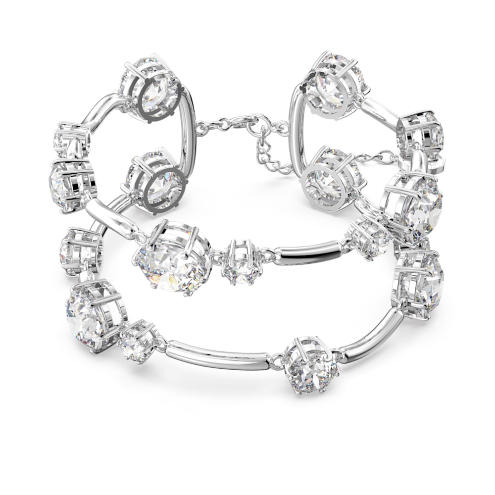 title:Swarovski Constella Women's White Crystal Rhodium-plated Bracelet 5638697;color:White