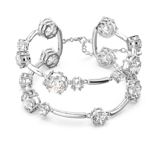 title:Swarovski Constella Women's White Crystal Rhodium-plated Bracelet 5638697;color:White