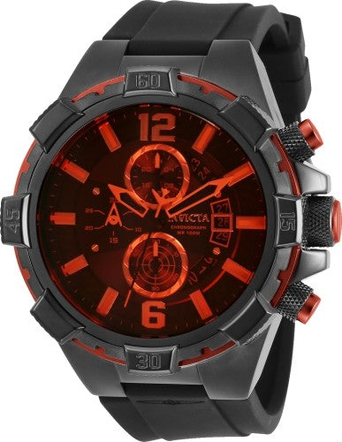 title:Invicta Men's Aviator 50mm Quartz Chronograph Watch IN-30406;color:Black