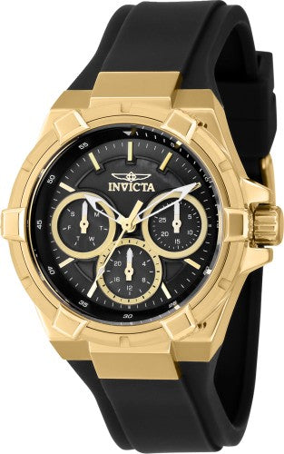 title:Invicta Women's Aviator 40mm Quartz Chronograph Watch IN-37303;color:Black