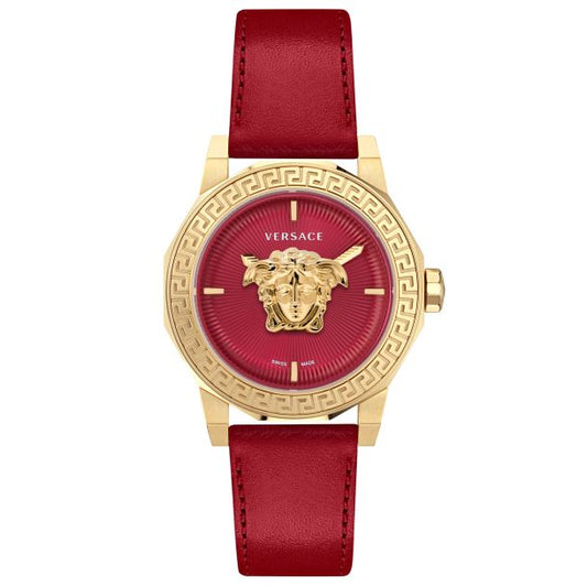 title:Versace Women's Versace Medusa Deco 38mm Quartz Watch VE7B00123;color:Red