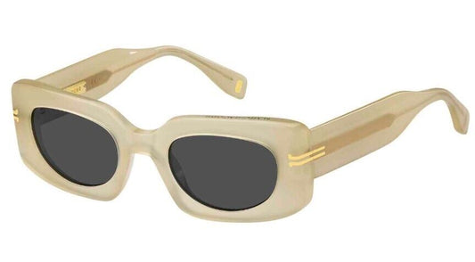 title:Marc Jacobs Women's 50mm Yellow Sunglasses MJ1075S-040G-IR;color:Yellow frame, Grey lens