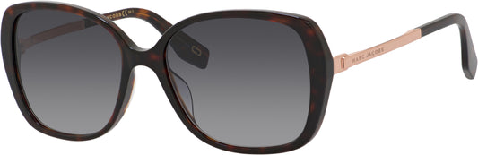 title:Marc Jacobs Women's 56mm Brown Sunglasses MARC304S-0086-9O;color:Brown frame, Grey Gradient lens