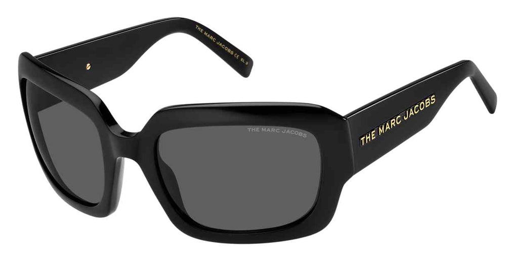 title:Marc Jacobs Women's 59mm Black Sunglasses MARC574S-0807-IR;color:Black frame, Grey lens