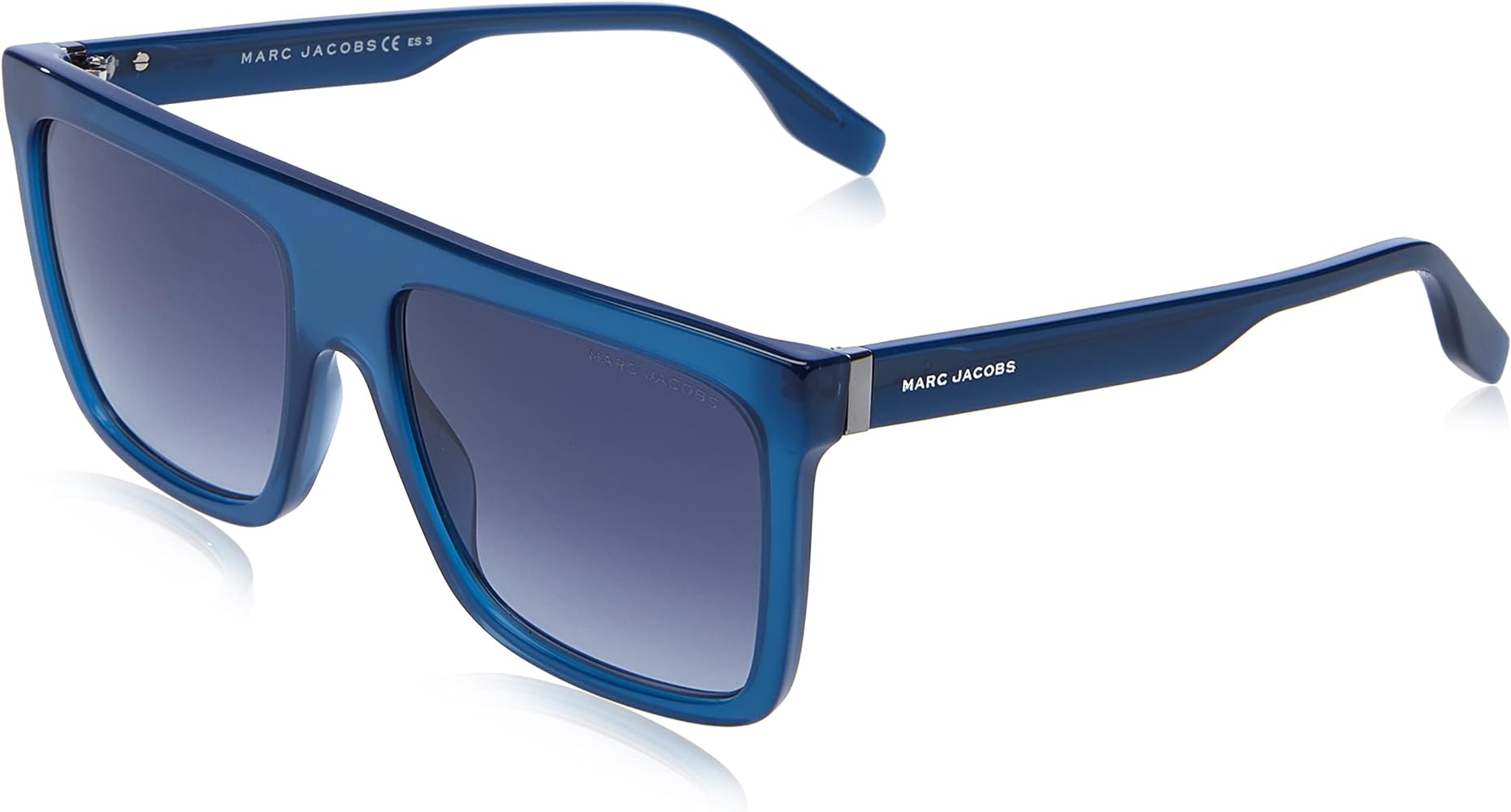 title:Marc Jacobs Men's 57mm Blue Sunglasses MARC639S-0PJP-9O;color:Blue frame, Grey Gradient lens