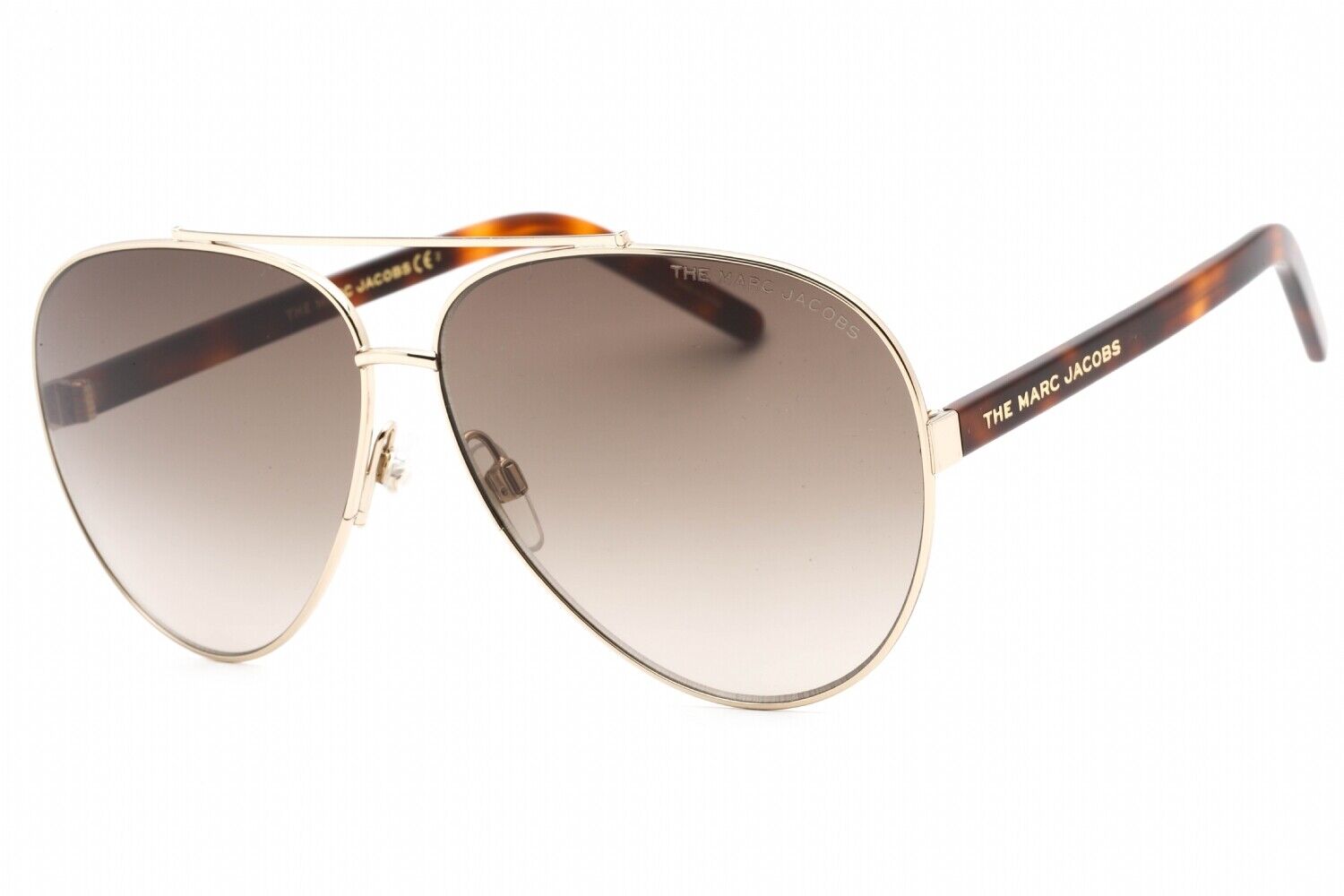 title:Marc Jacobs Women's 62mm Gold Havana Sunglasses MARC522S-006J-HA;color:Gold Havana frame, Brown Gradient lens