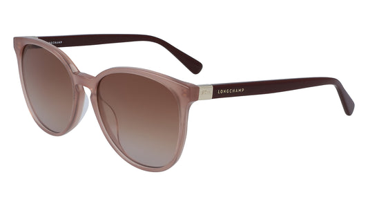 title:Longchamp Women's 53mm Nude Sunglasses LO647S-274;color:Nude frame, Burgundy lens