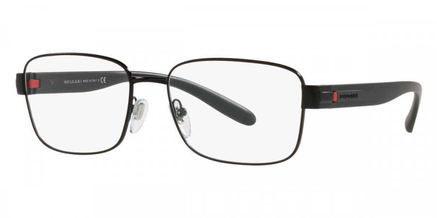 title:Bulgari Men's 56 mm Matte Black Opticals BV1113-128-56;color:Matte Black frame, Demo lens